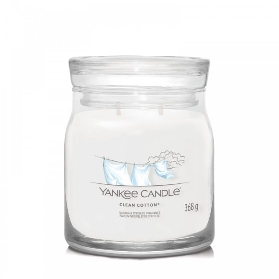 YANKEEE MEDIUM CLEAN COTTON CANDLE 368G
