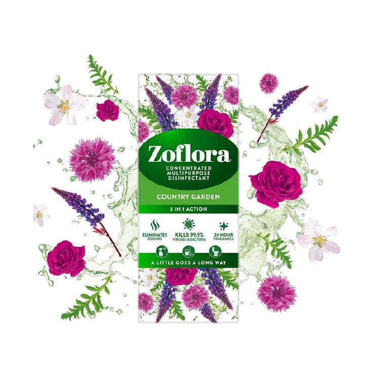 ZOFLORA CONCENTRATED DISINFECTANT - COUNTRY GARDEN 250ML