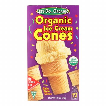 Ice Cream Cones, Organic