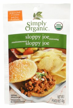 Simply Organic Sloppy Joe Seasoning Mix 1.41 oz.