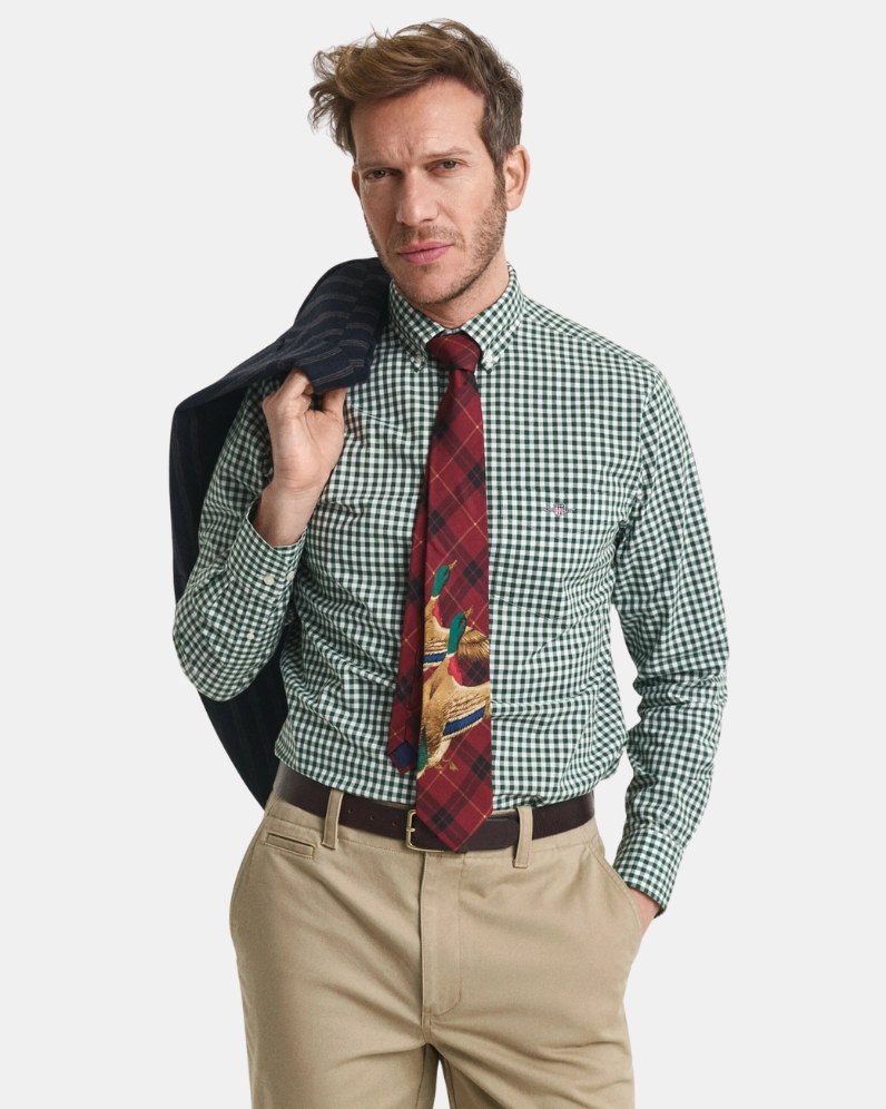 Gingham Poplin Shirt