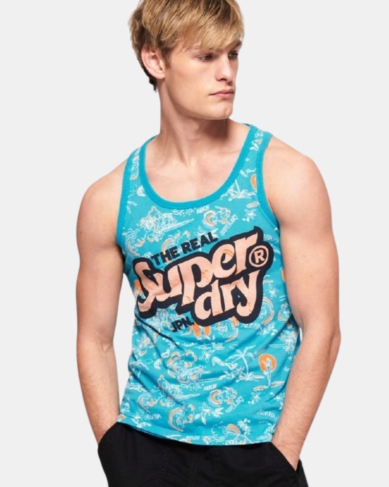 Superdry AOP Print Logo Vest