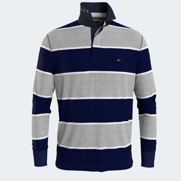 iconic block stripe rugby