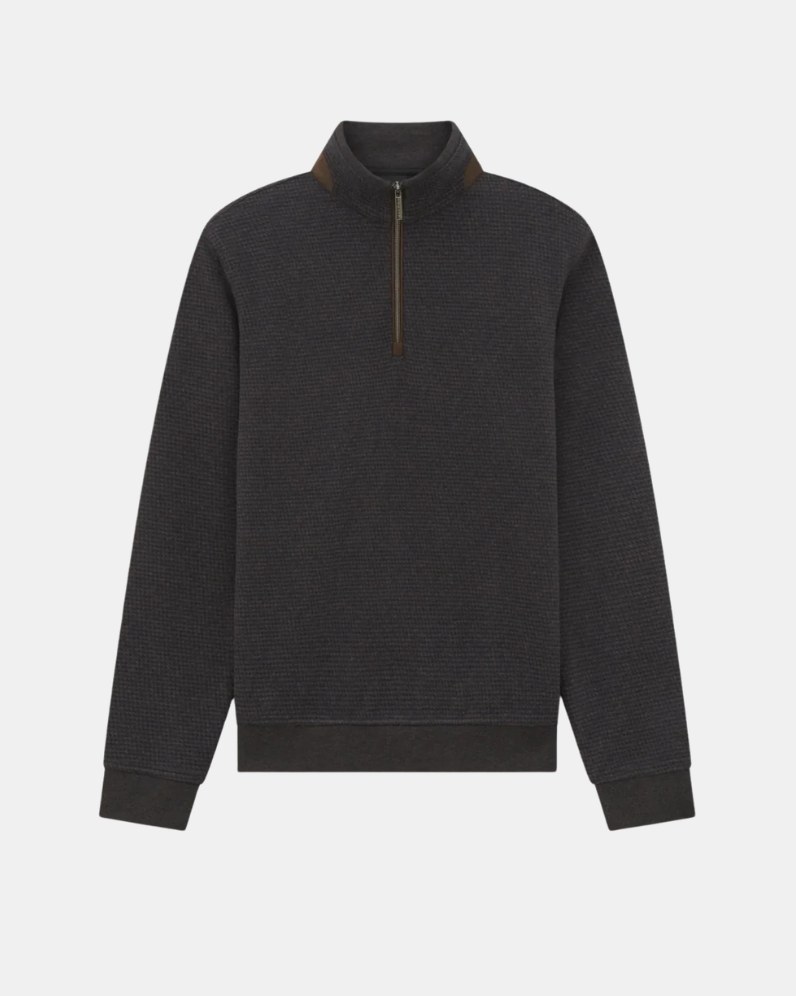 Two-Tone Half Zip Jumper
