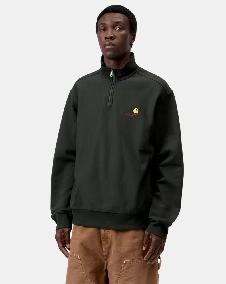 American Script Half Zip