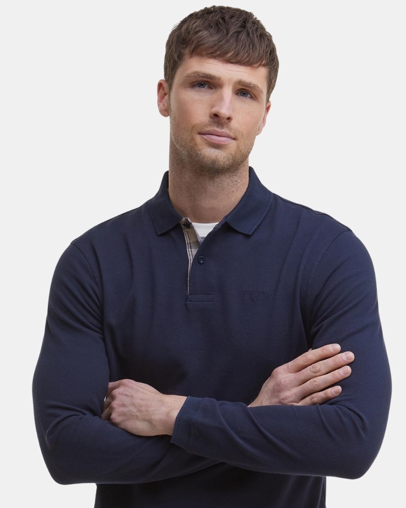 LS Tartan Pique Polo