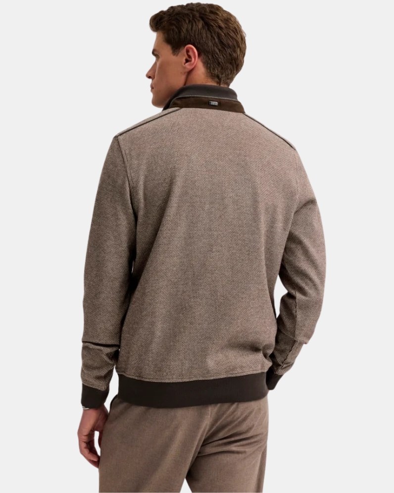 Texture Half Zip Jumper