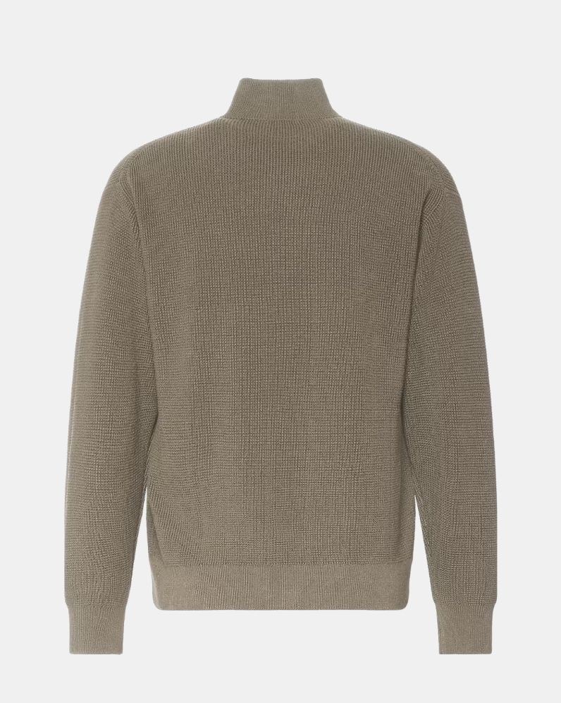 Texture Half Zip Jumper