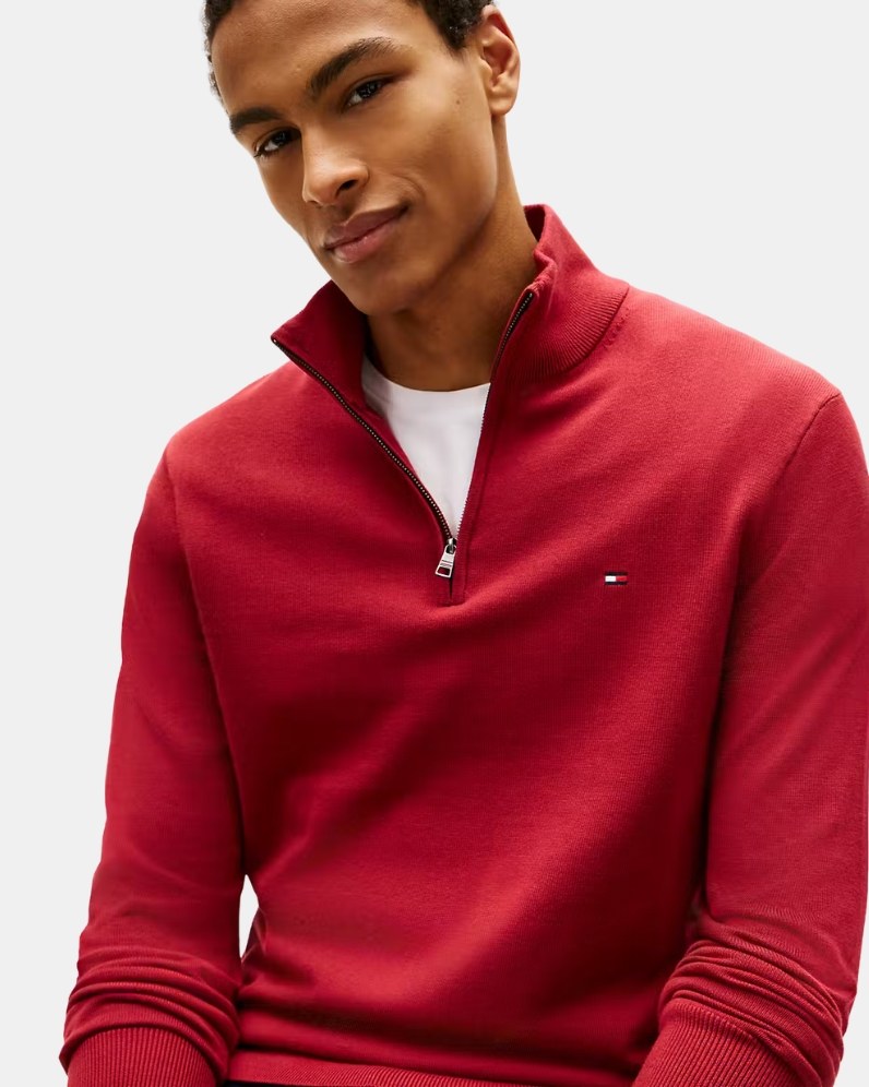 Essential Mock Knit Half Zip