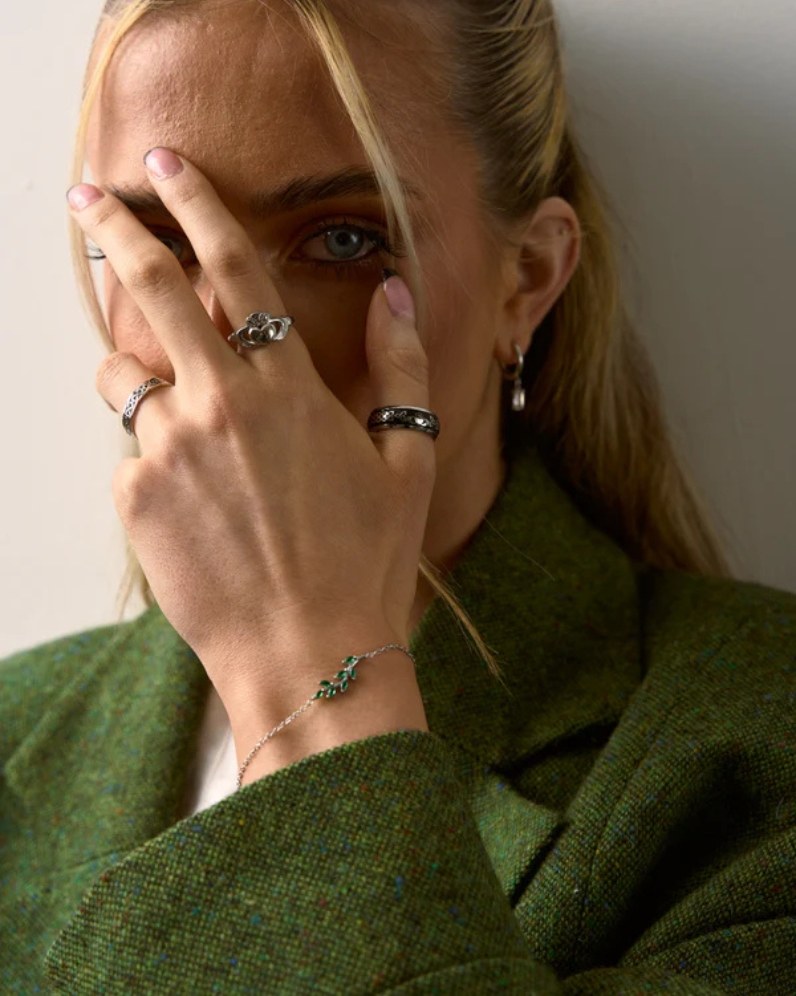 Emerald Leaf Bracelet