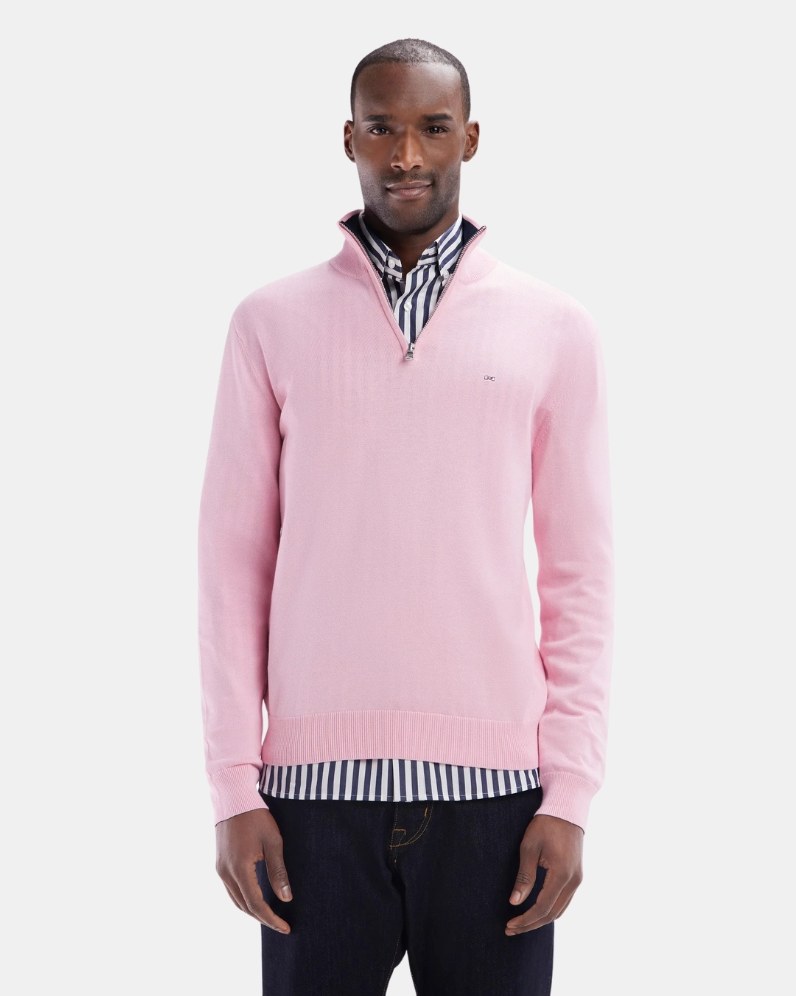 Cotton Half Zip Jumper