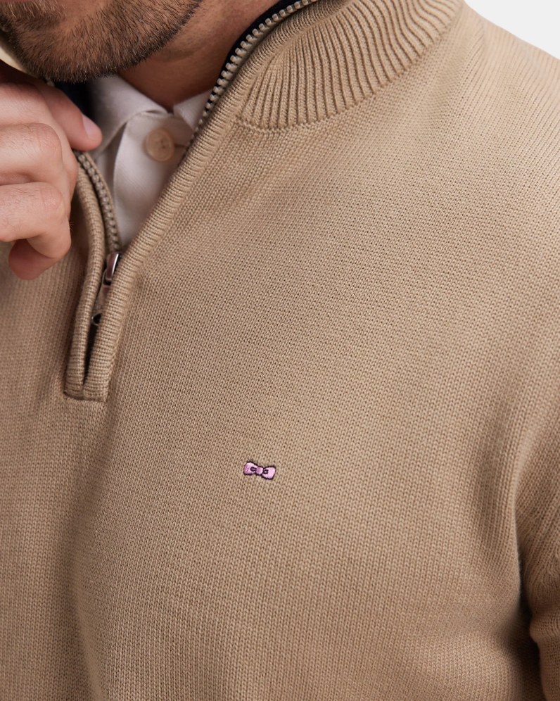 Heavy Cotton Zip Jumper
