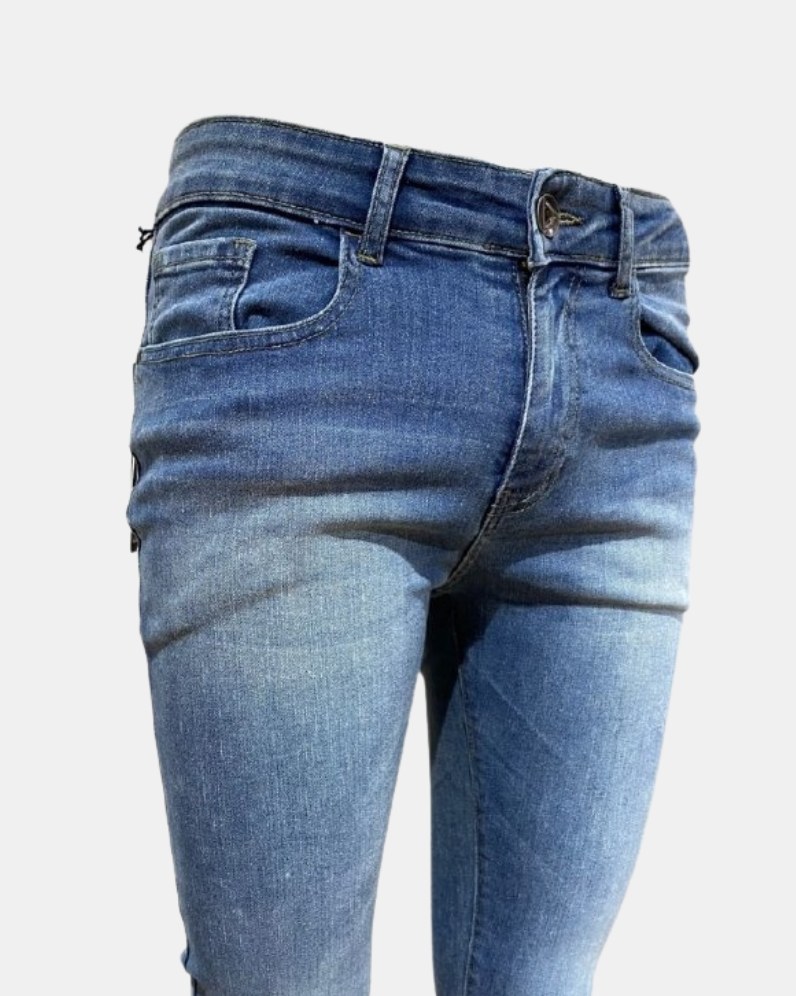 Enzo Venice Light-Wash Skinny-Stretch Jeans
