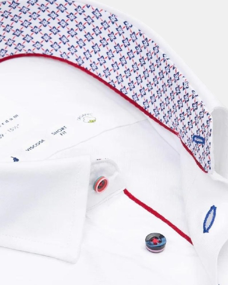 R2 Print Contrast Shirt