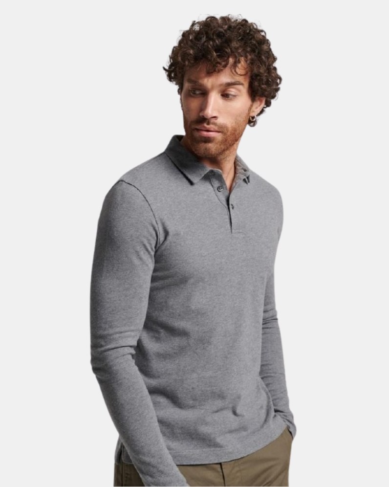 Superdry Studios LS Jersey Polo