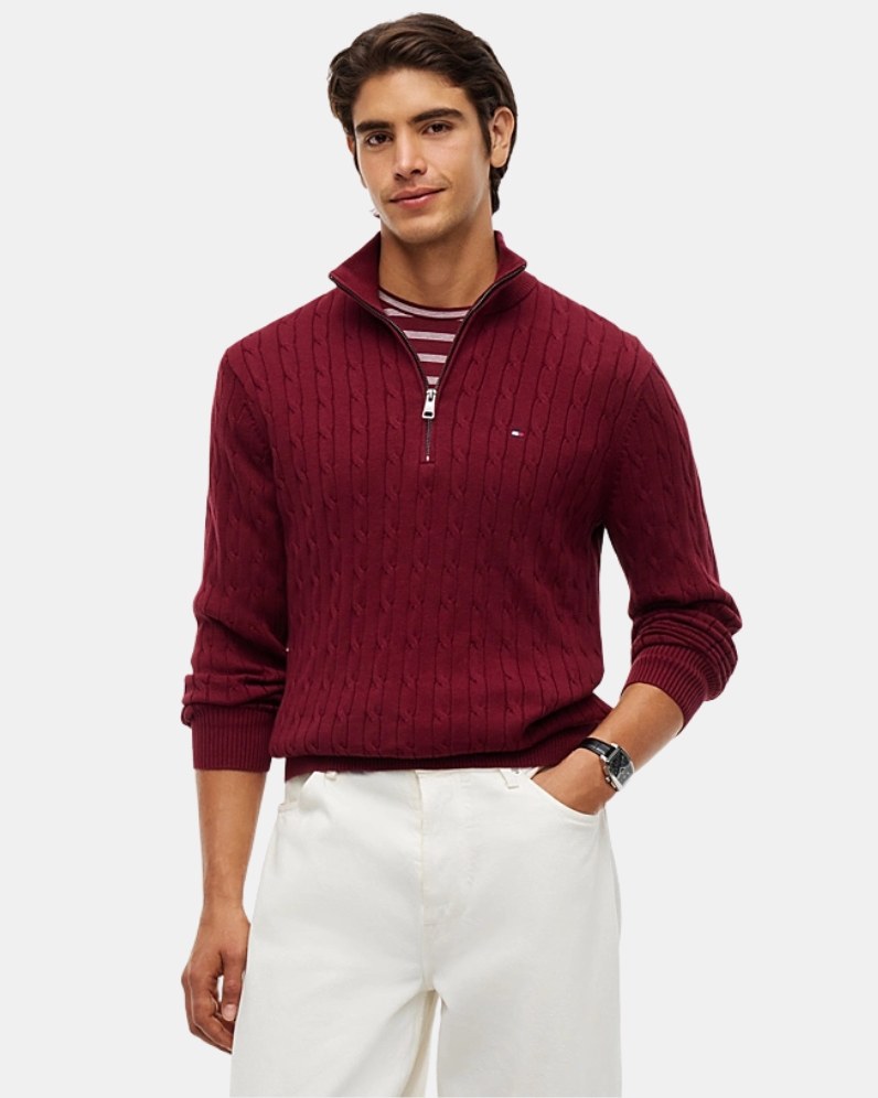 Classic Cable Half Zip