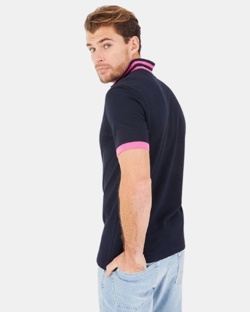 Pique Contrast Collar Polo