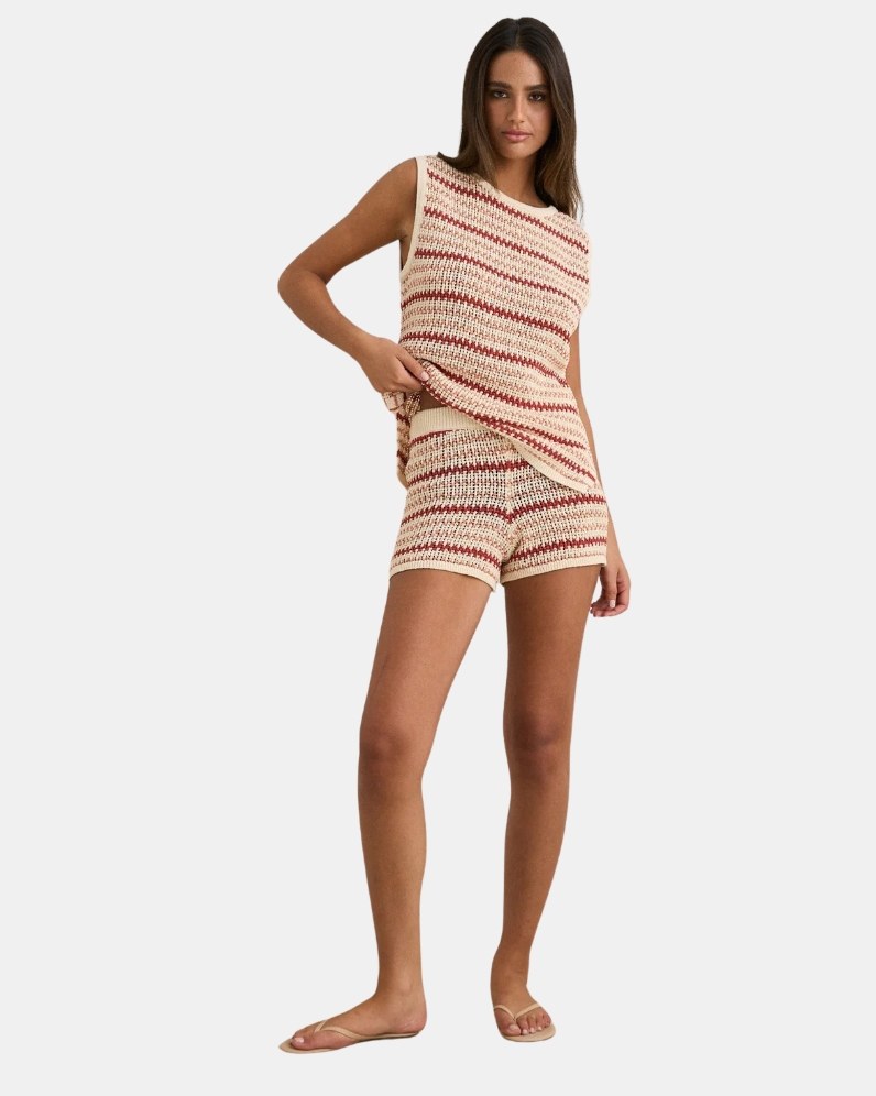 Tami Stripe Knit Shorts