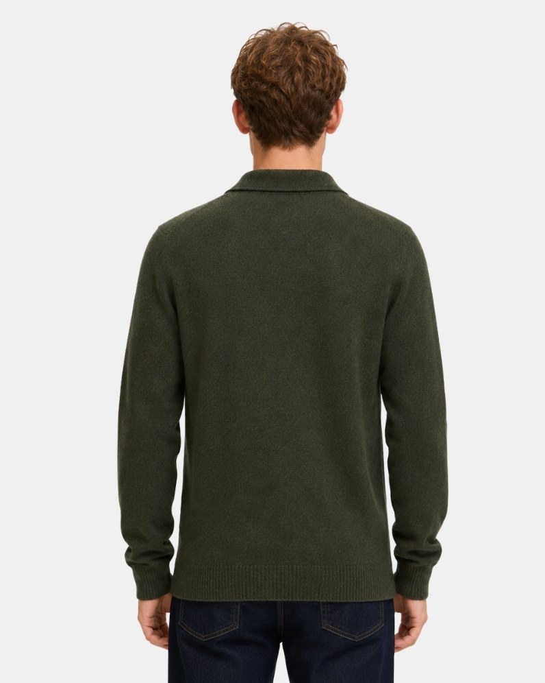 Karl Lambswool Polo Jumper