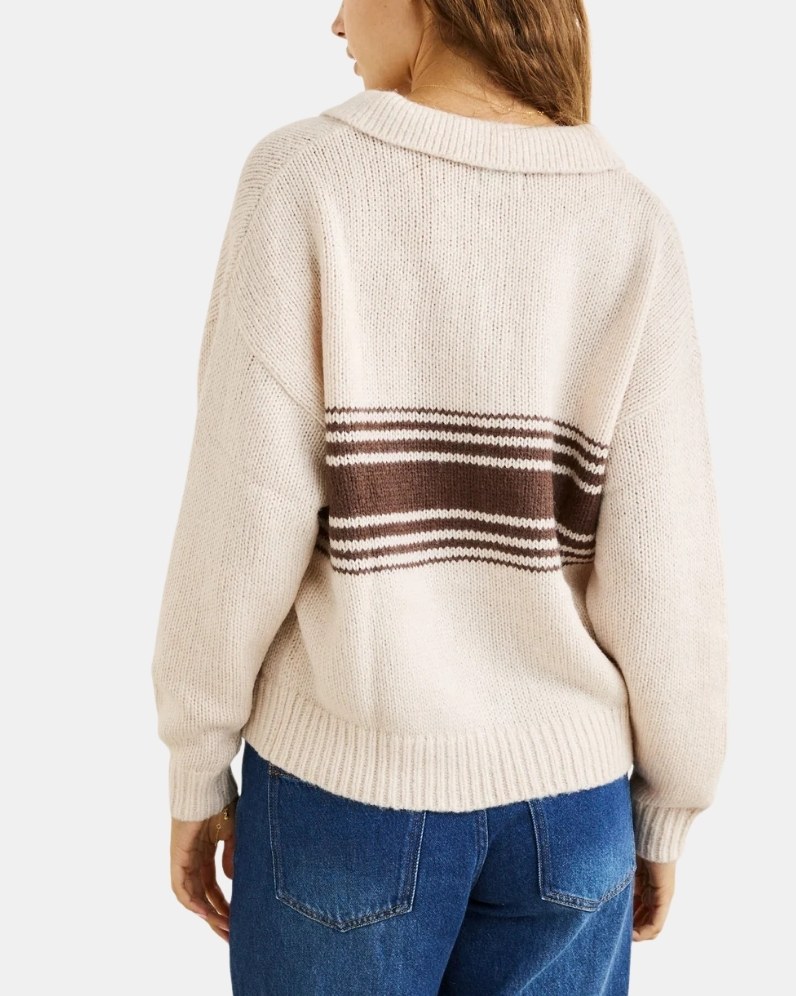 Strata Knit Collared Jumper
