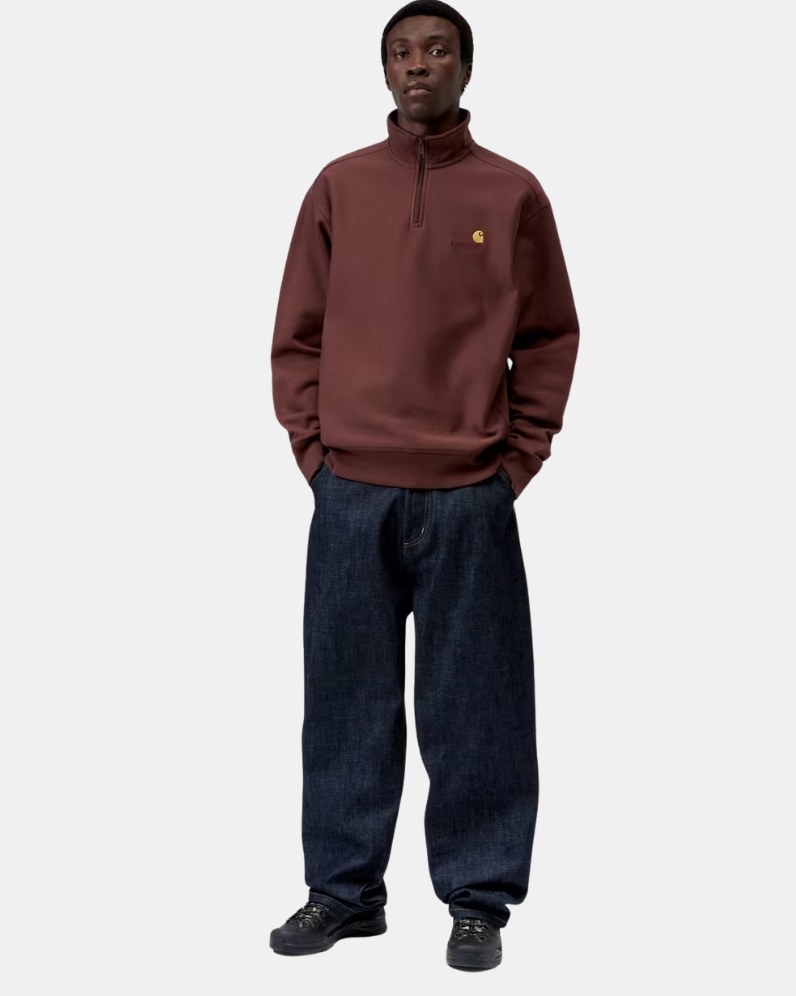 American Script Half Zip