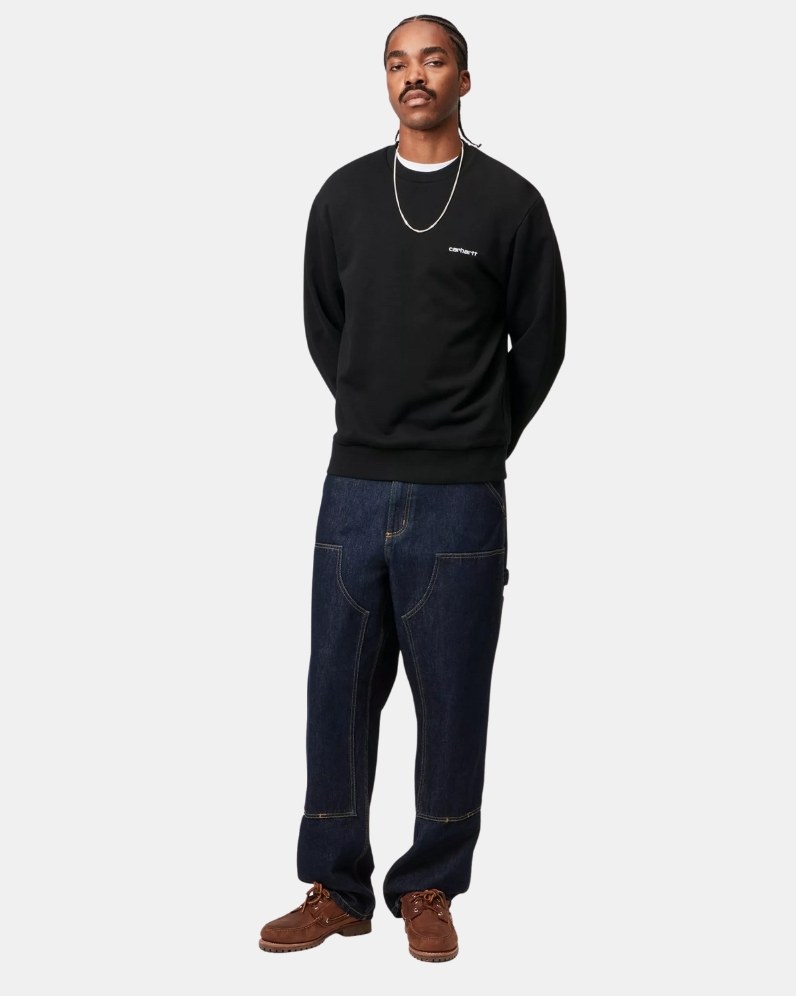 Script Embroidered Sweater