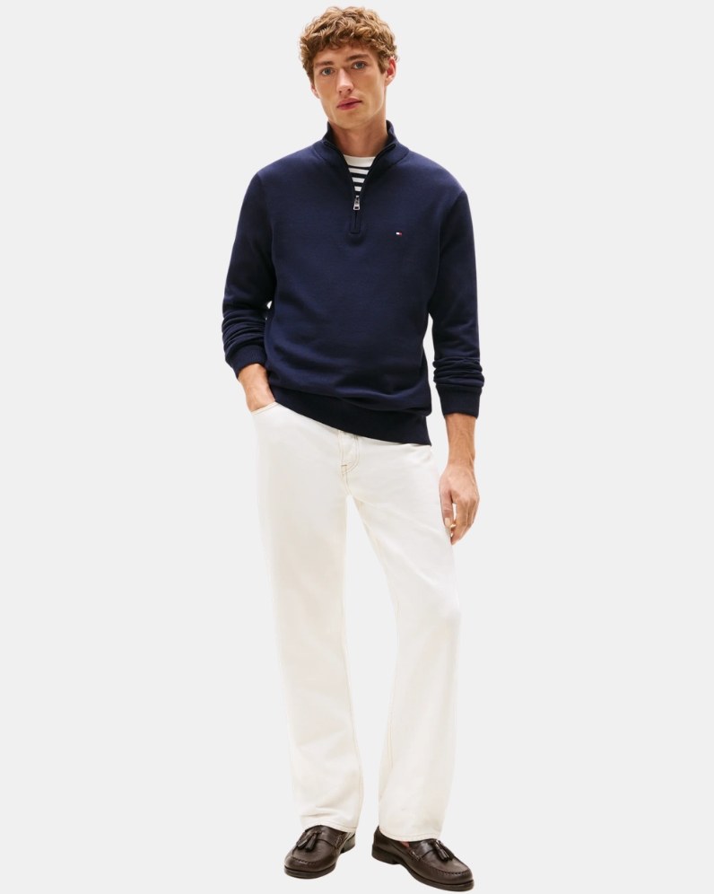 Essential Mock Knit Half Zip
