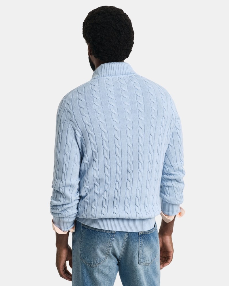 Cotton Cable Half Zip