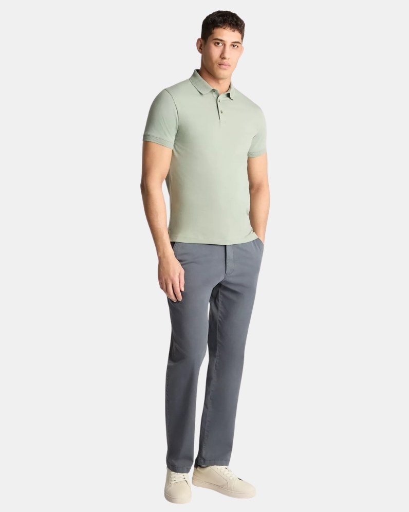 Tapered Cotton Stretch Polo