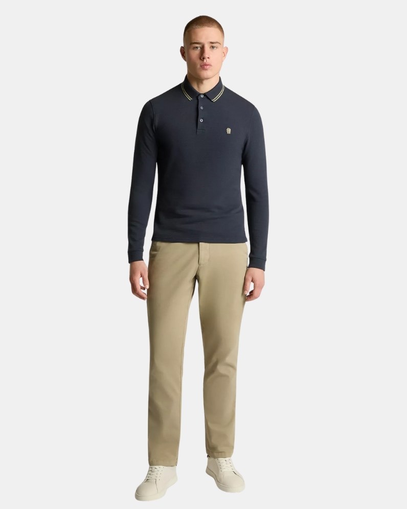 Contrast LS Polo
