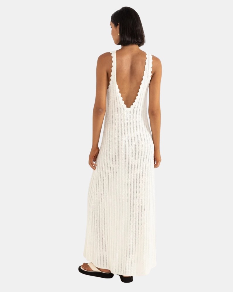 Scallop Knit Maxi Dress