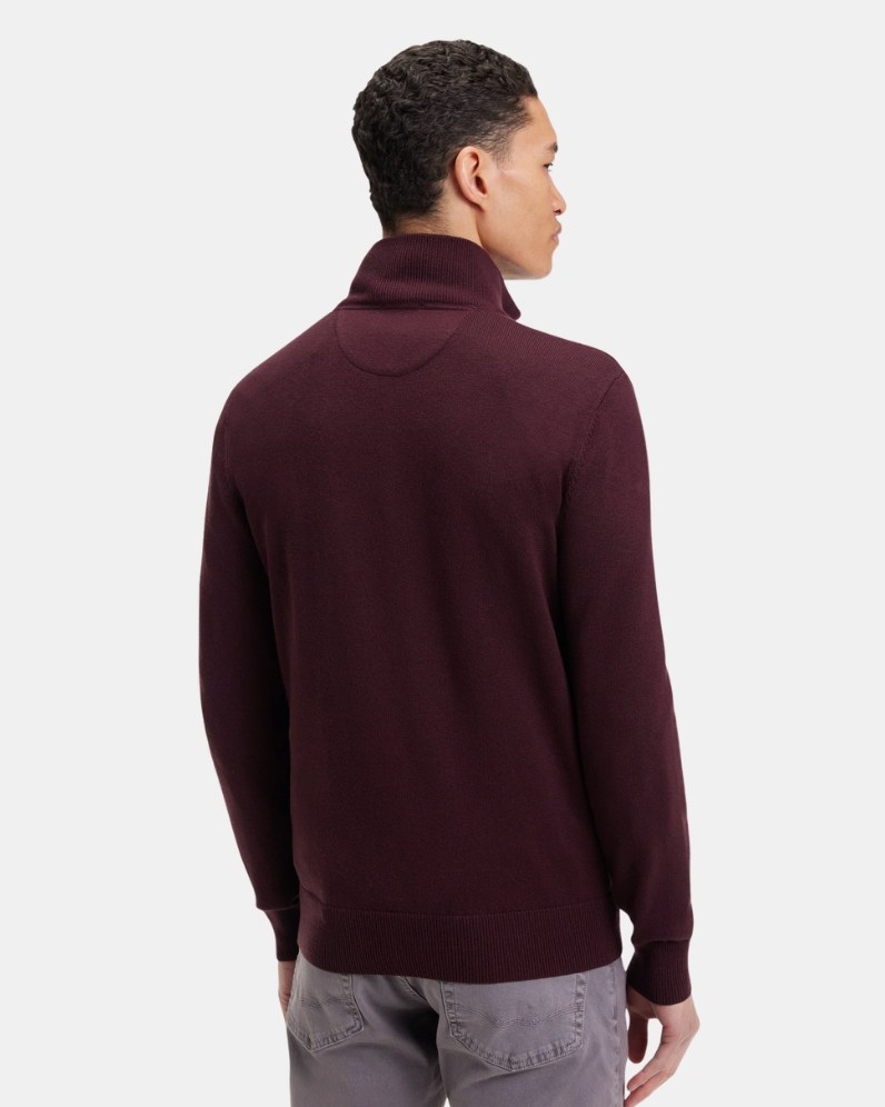 Cotton Half Zip Jumper