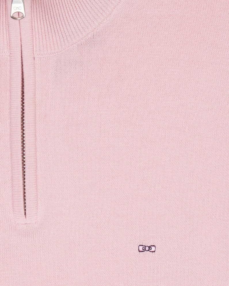 Cotton Half Zip Jumper