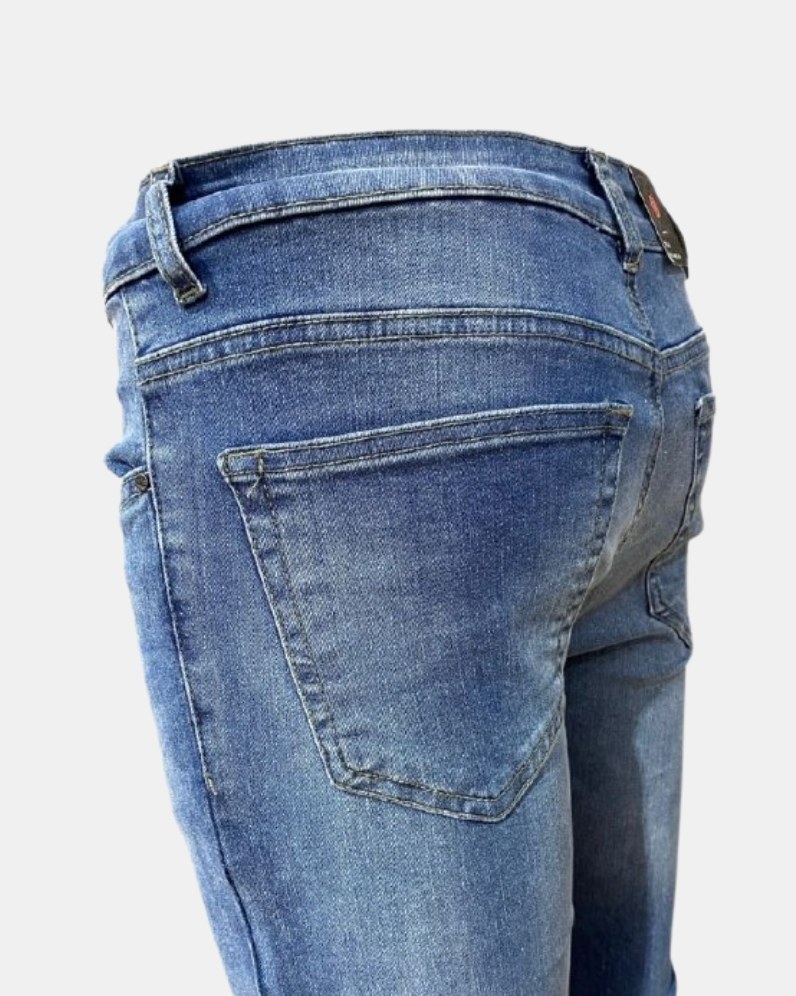 Enzo Venice Light-Wash Skinny-Stretch Jeans