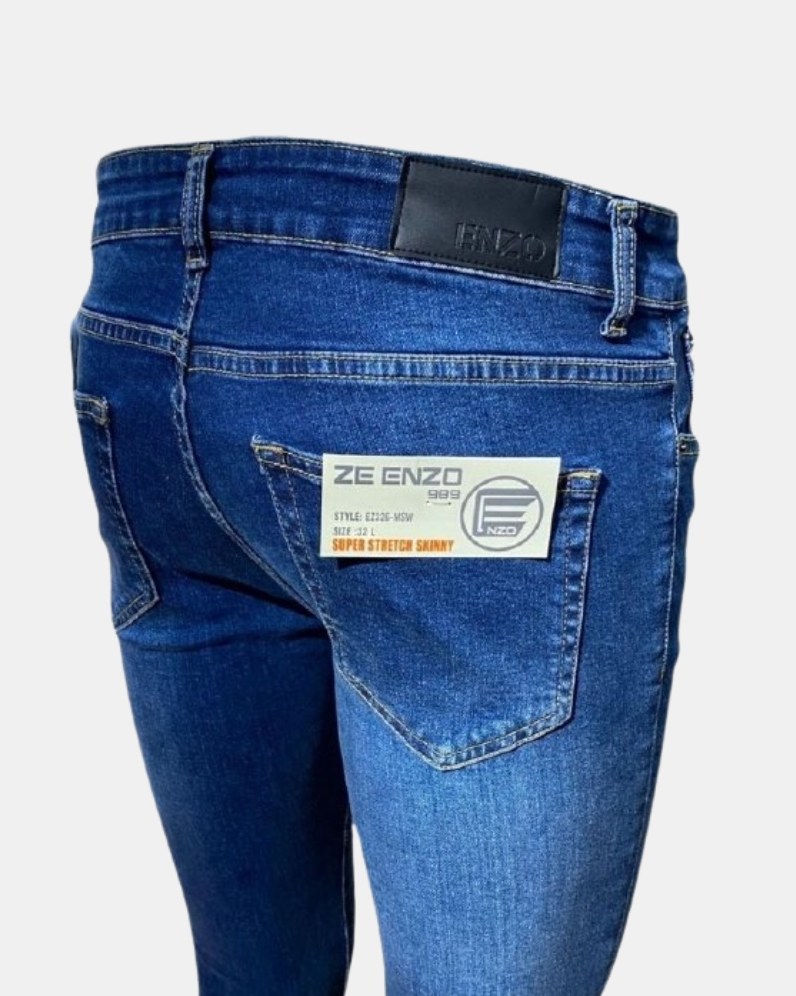 Enzo Super-Stretch Skinny Jeans