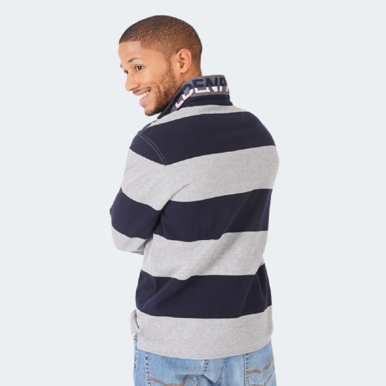Contrast Stripe Rugby Shirt