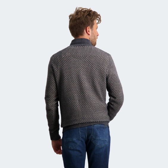 State of Art Textured 1/2 Zip Knit