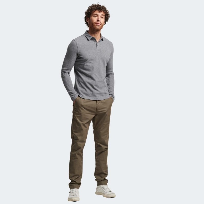 Superdry Studios LS Jersey Polo