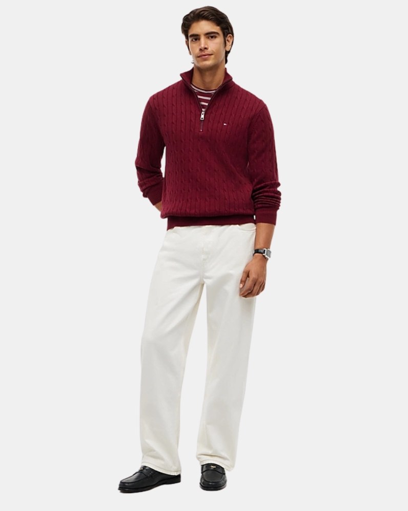 Classic Cable Half Zip