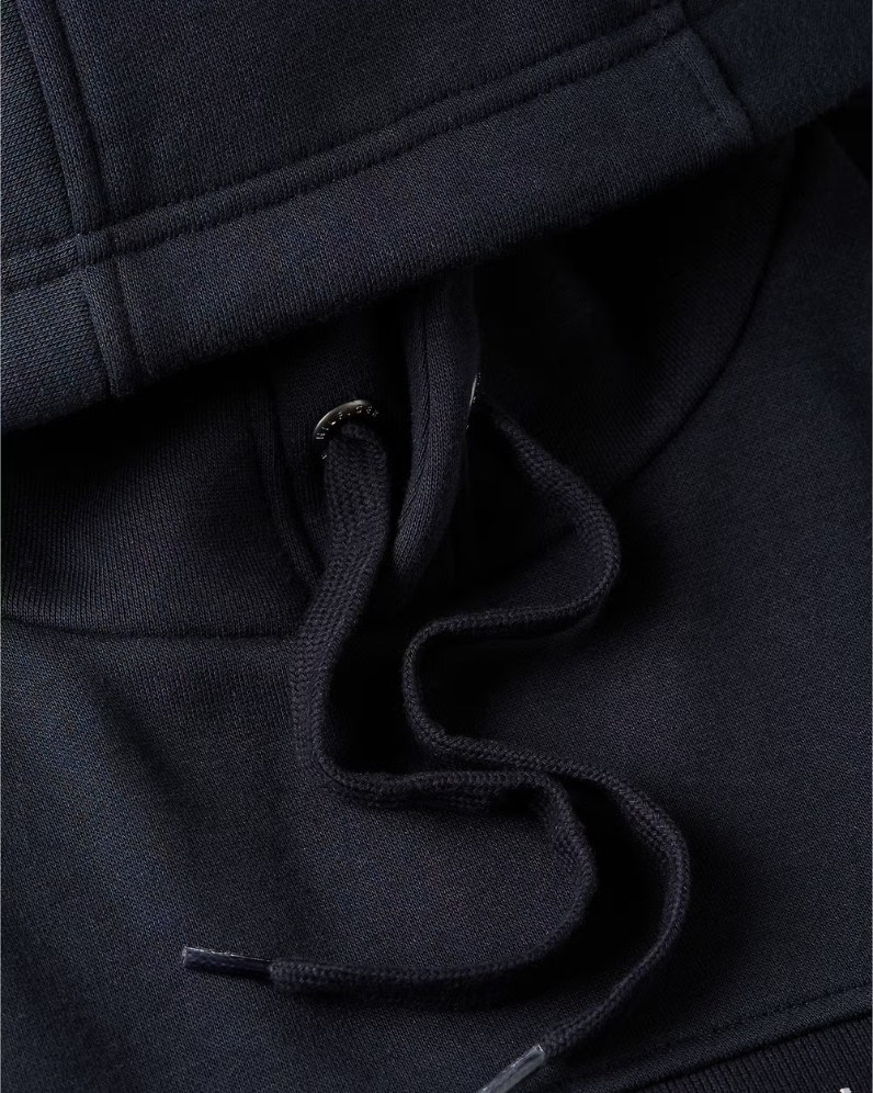 Logo Chest Stripe Hood