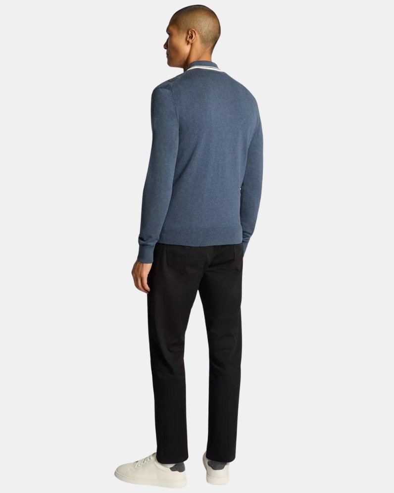 Textured LS Polo