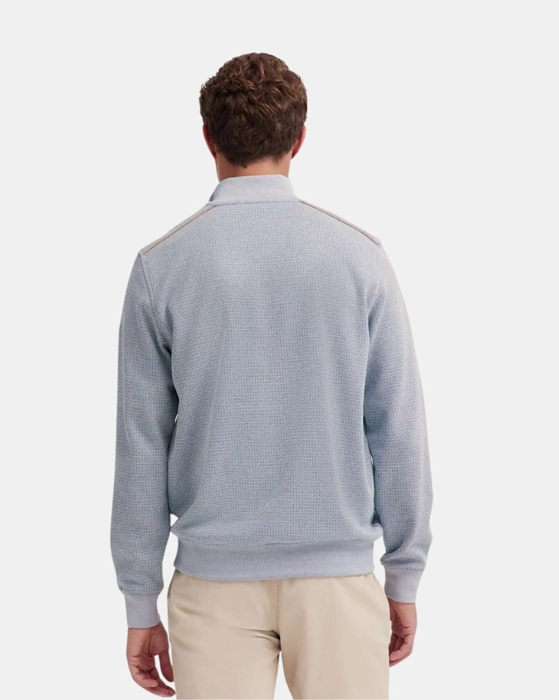 Half Zip Textured Jumper