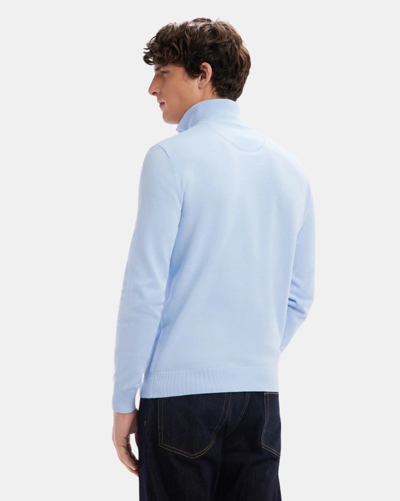 Cotton Half Zip Jumper