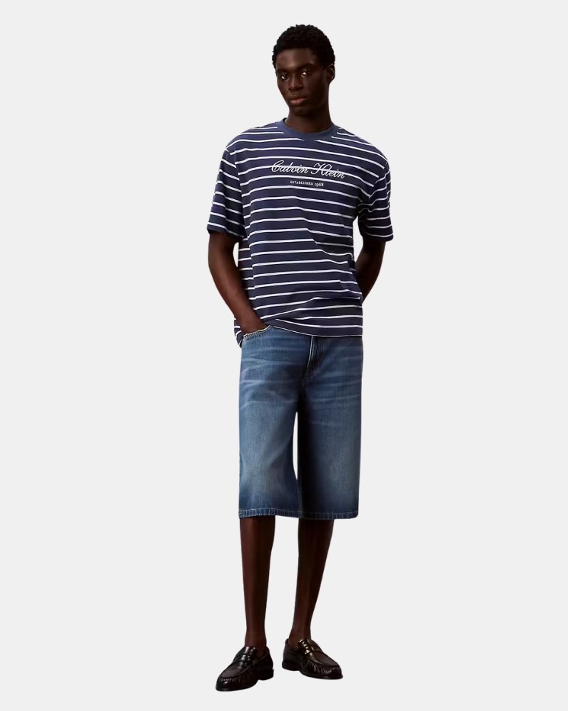 Stripe Pique T-Shirt