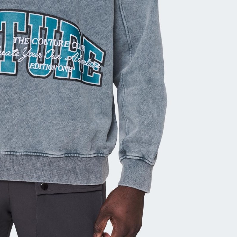 The Couture Club Varsity Puff Print Sweat
