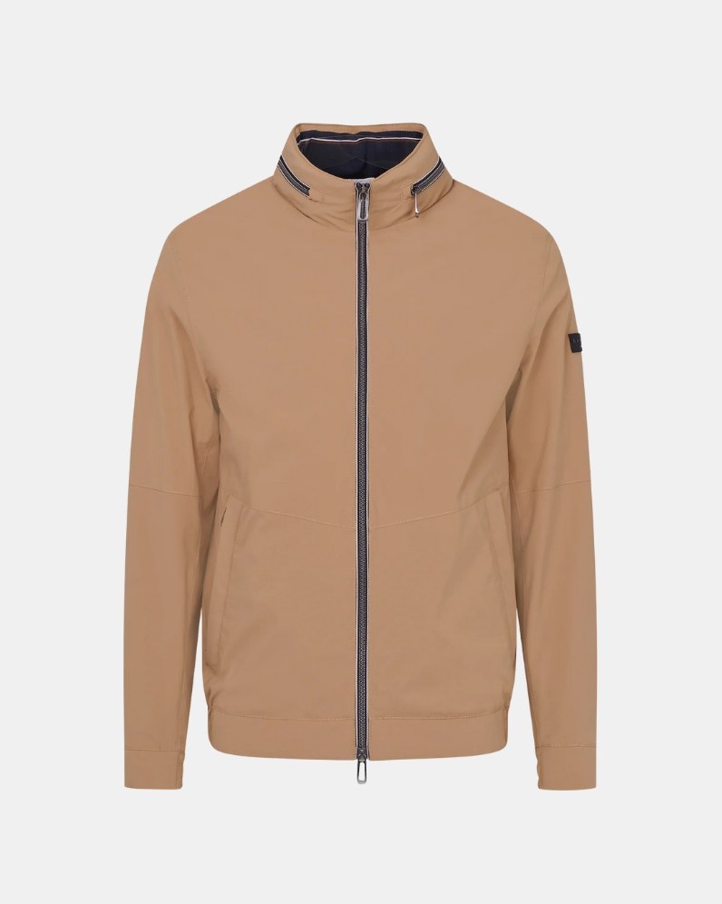 Contrast Zip Casual Jacket