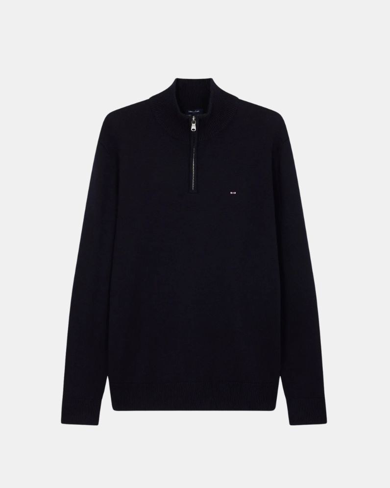 Cotton Half Zip Jumper