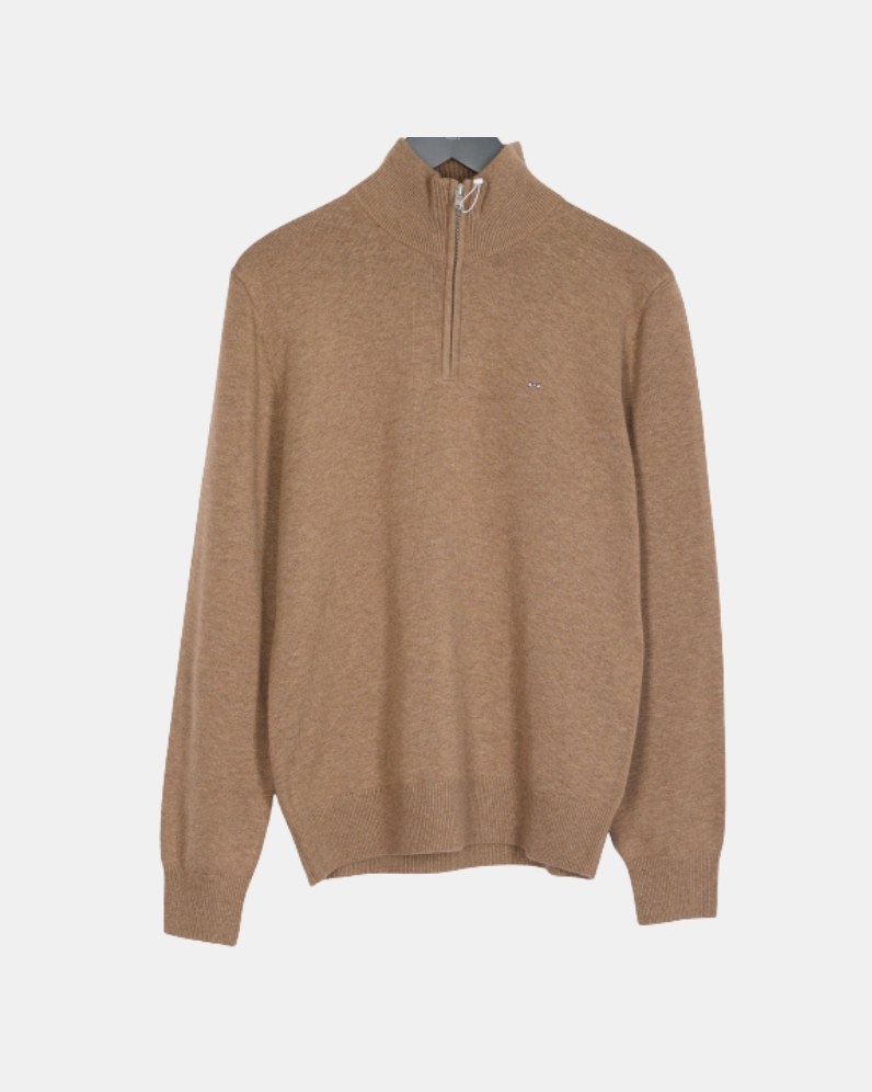 Cotton Half Zip Jumper