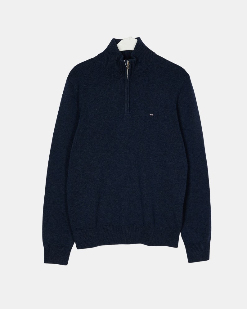 Cotton Half Zip Jumper
