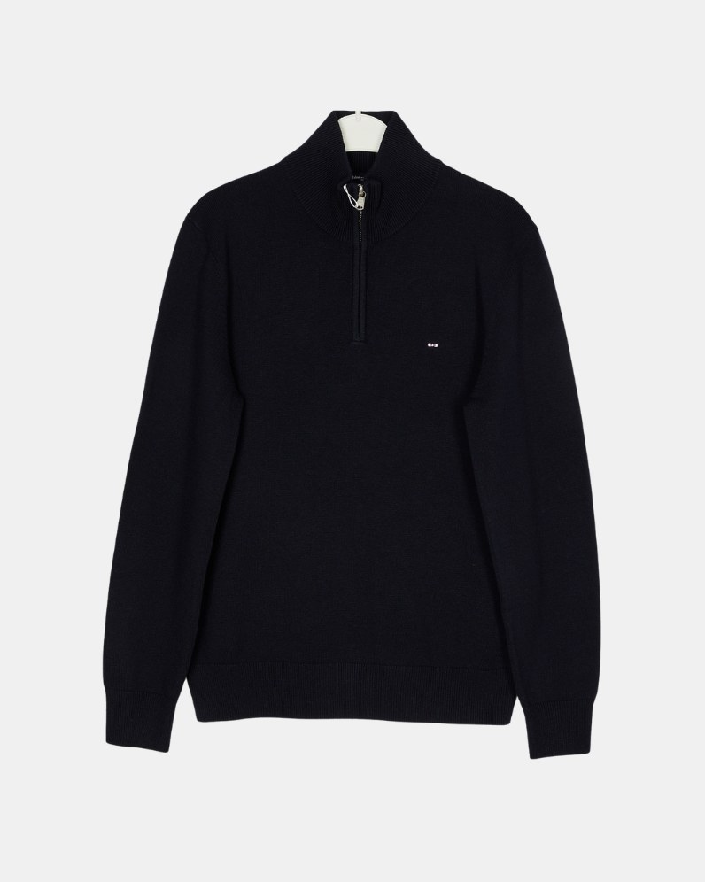 Cotton Half Zip Jumper